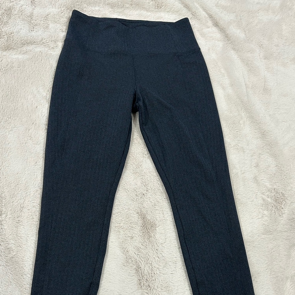 Athleta Blue Leggings High-Waisted Full-Length Comfort
